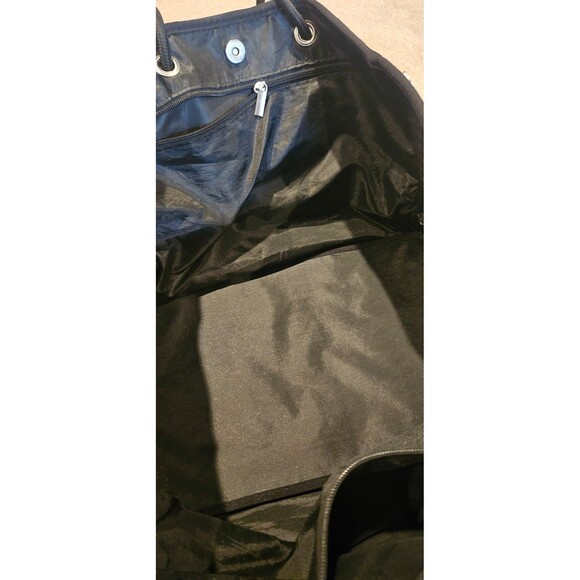 The Marissa Neoprene Purple and Black Tote W/Small Bag - Picture 7 of 12